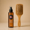 (300ml Hair oil + Bamboo Wooden Brush)