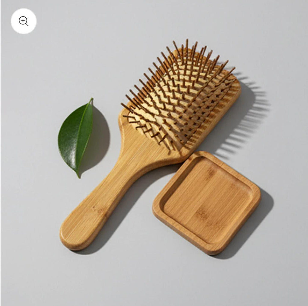 Premium Bamboo Wood Hair Brush – Natural Care for Healthy, Shiny Hair