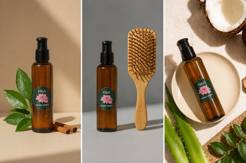 (200ml Hair Oil + Wooden hair Brush)